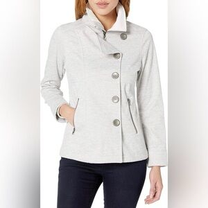 Prana Women's Soft Gray Pea Coat